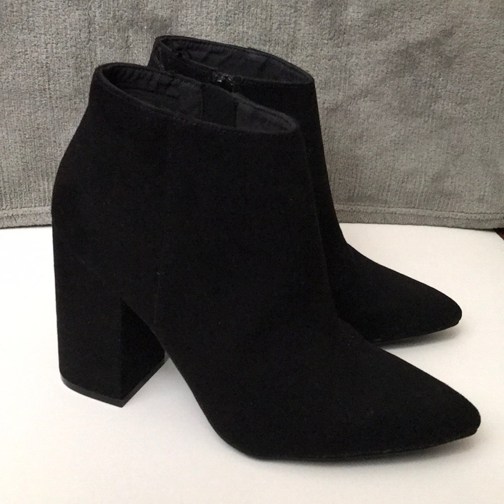 H&M Chic Suede Black Booties